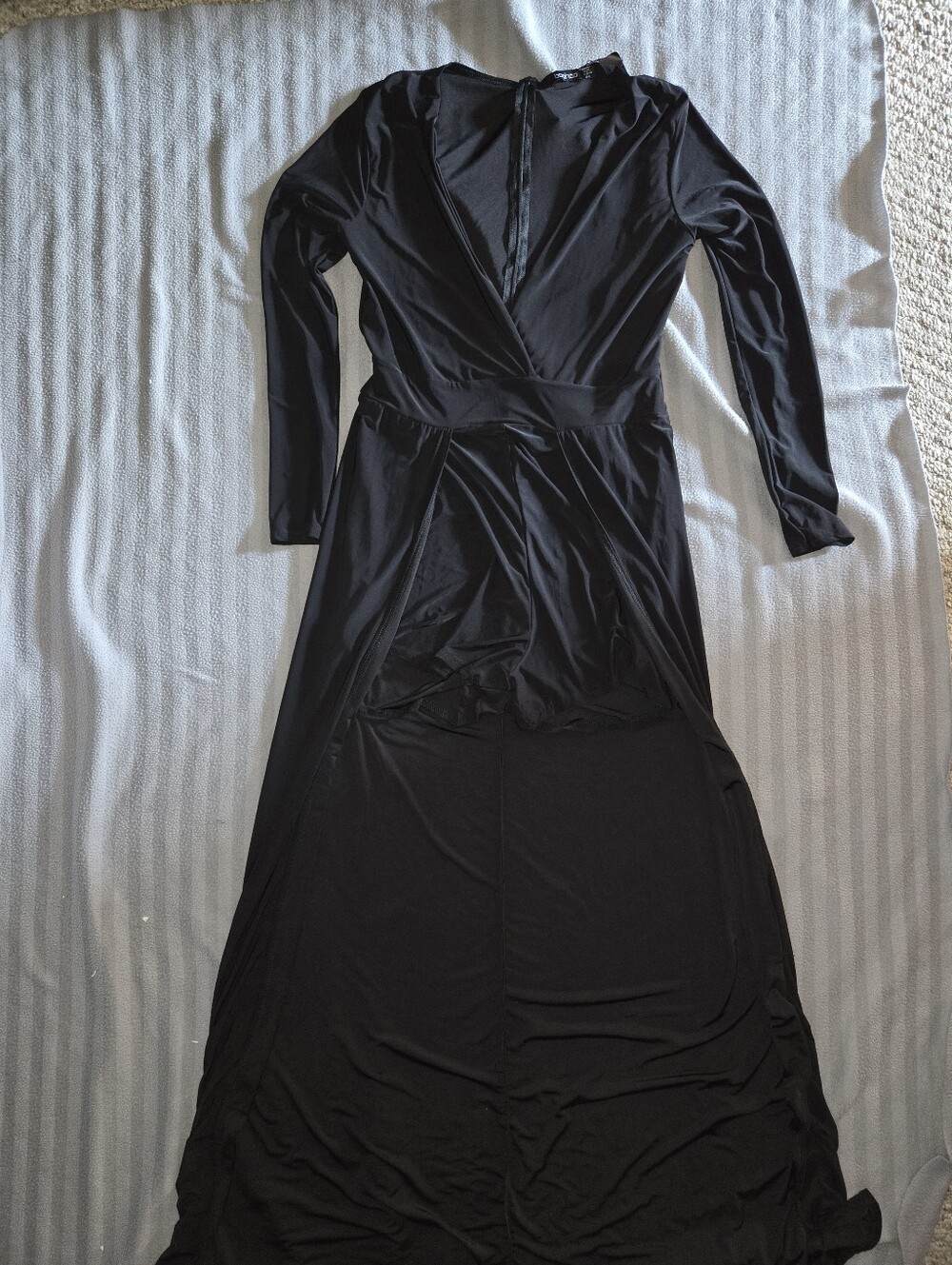 BooHoo Black Silky Soft Romper With Gorgeous Shape Brand New with Tags